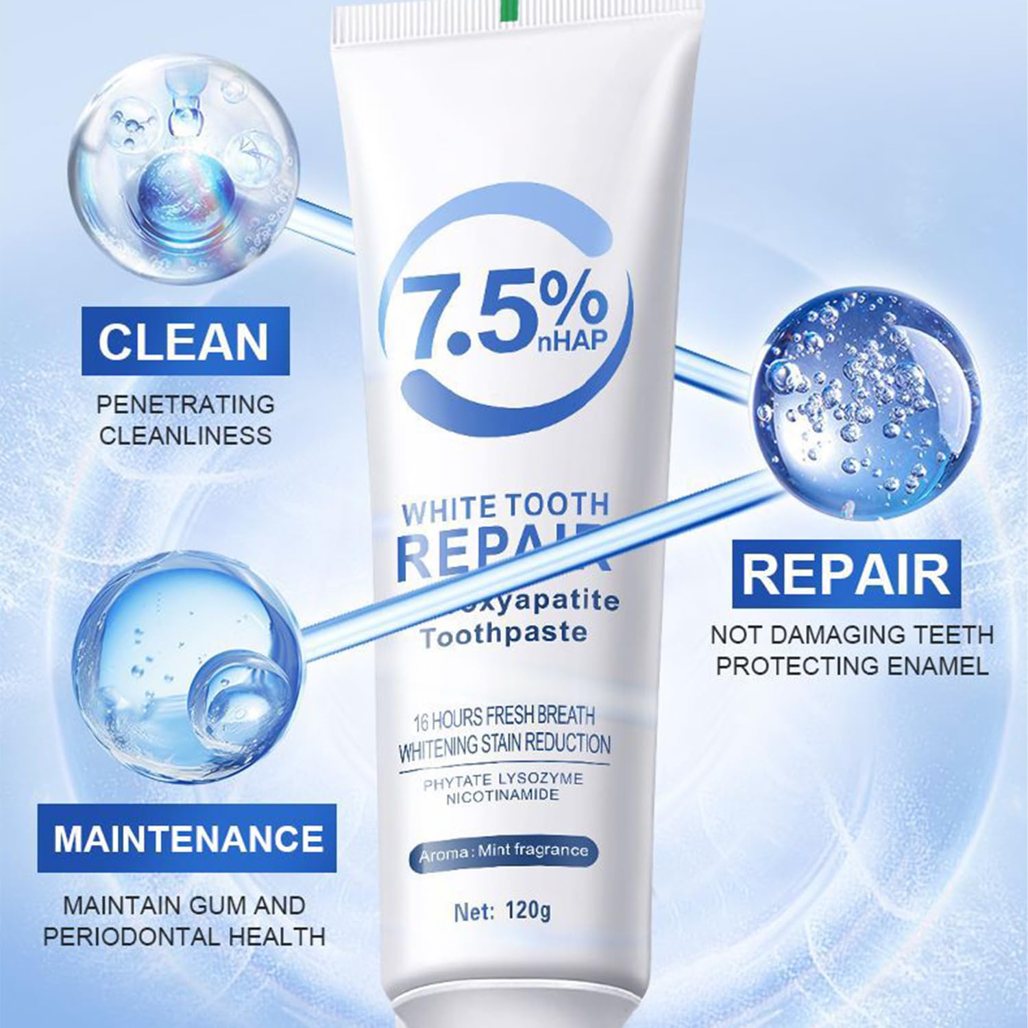Advanced enamel protection with hydroxyapatite