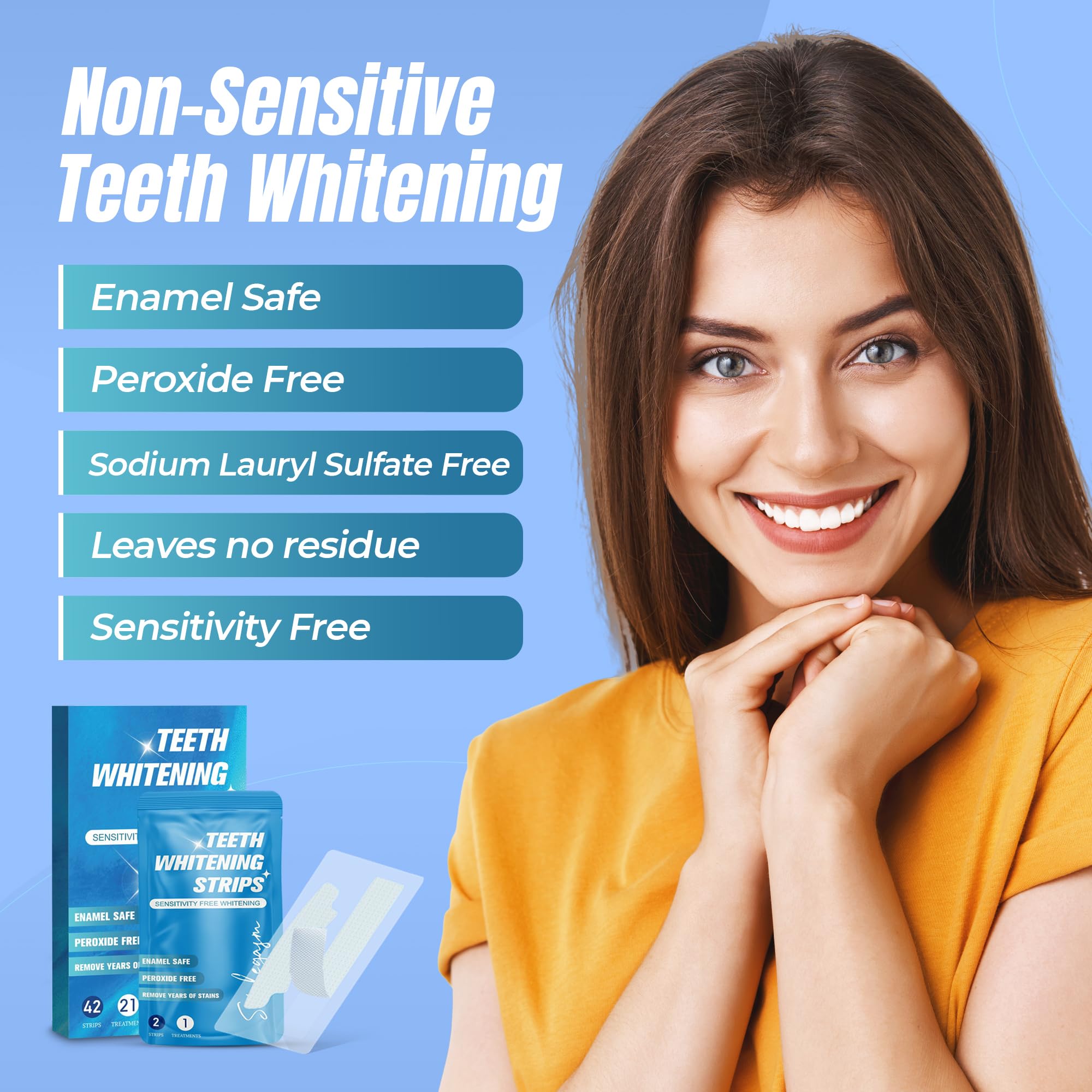 Enamel-safe peroxide-free whitening formulation