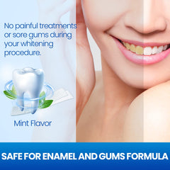 Enamel-safe formula for whitening strips