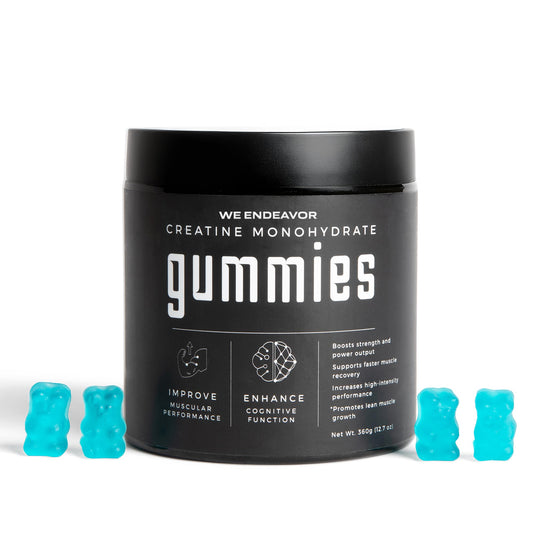 Bottle of Endeavor Creatine Monohydrate Gummies 120 count