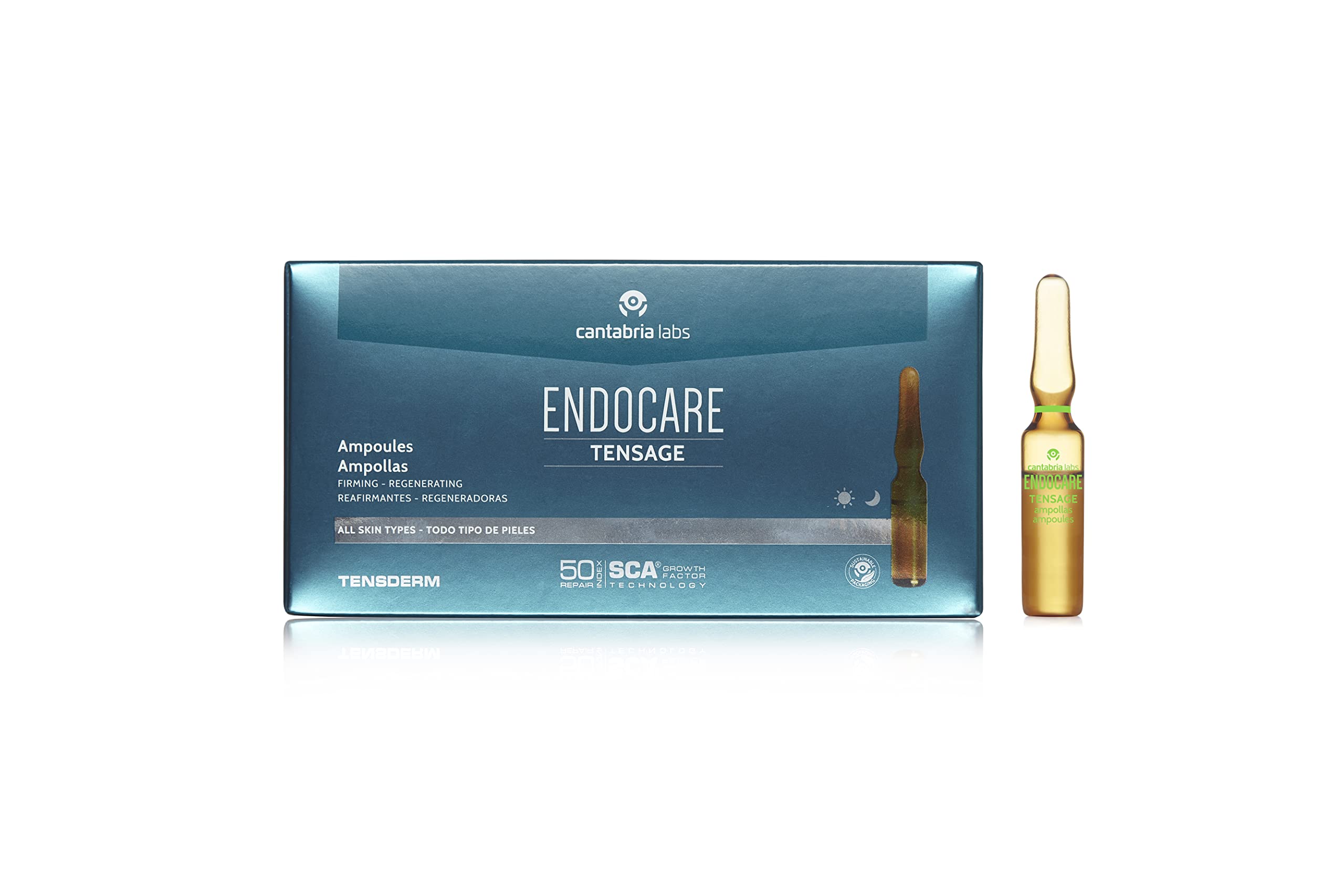 Endocare Tensage Concentrate SCA 50 ampoules and box