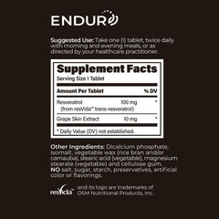 Graphic depicting heart health benefits of Endur Resveratrol