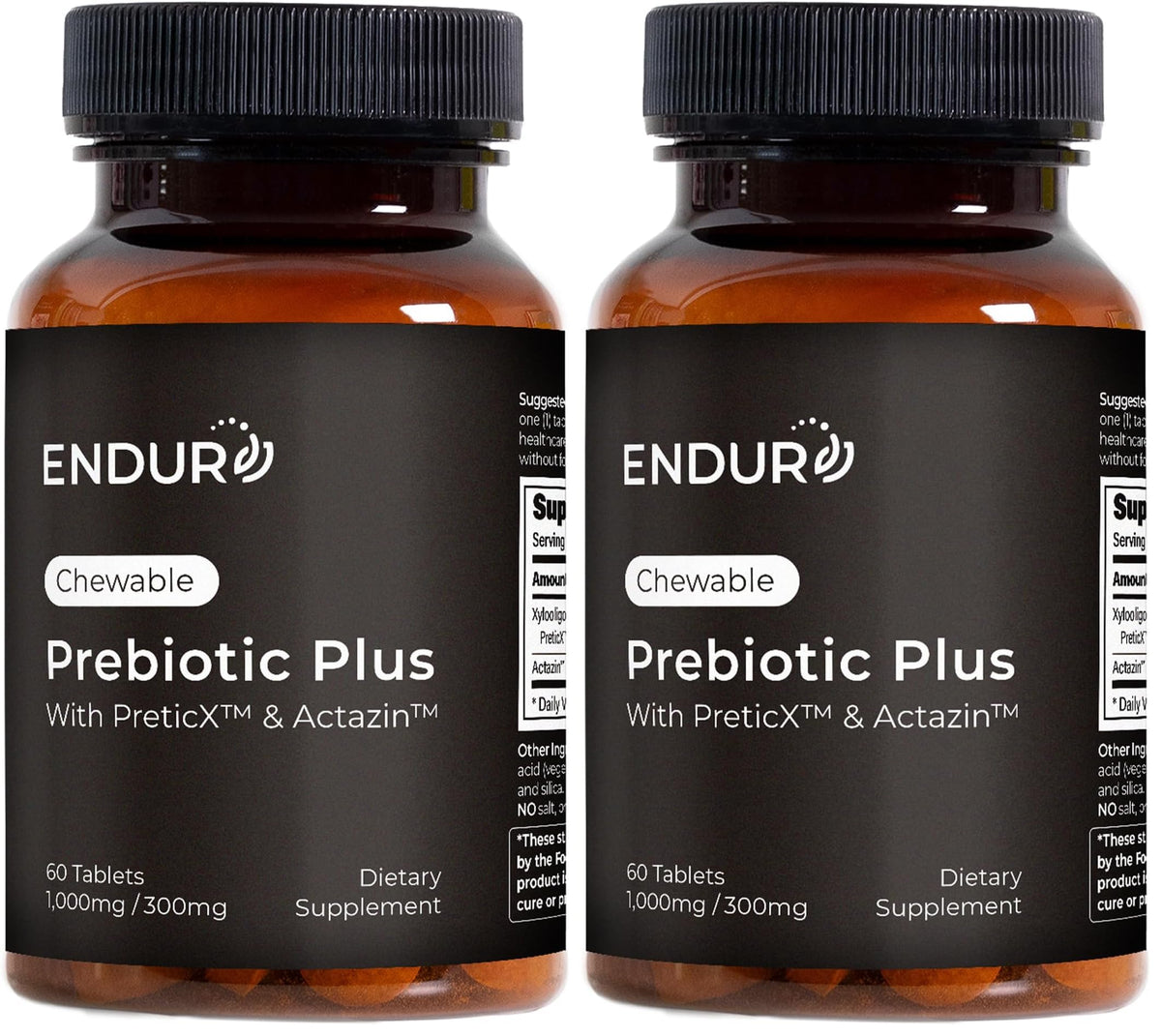 Endurance Products Prebiotic Plus with Actazin packaging — Pack of 2