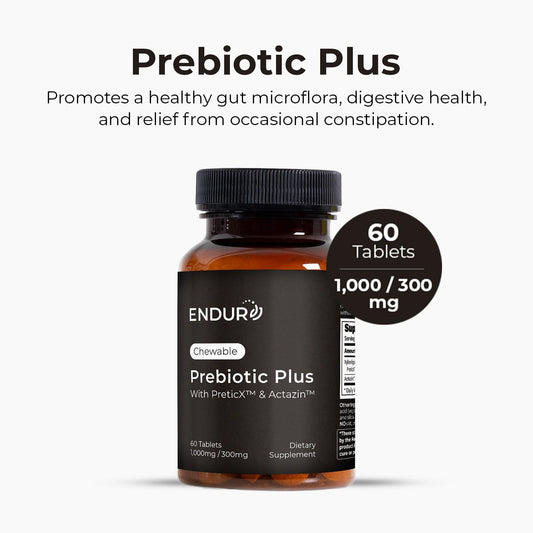 Close-up of Prebiotic Plus chewable tablet with Actazin