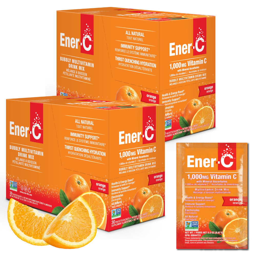 Ener-C Orange flavor 60-packets front view