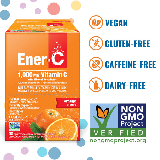 Ener-C Orange 60-packets box packaging