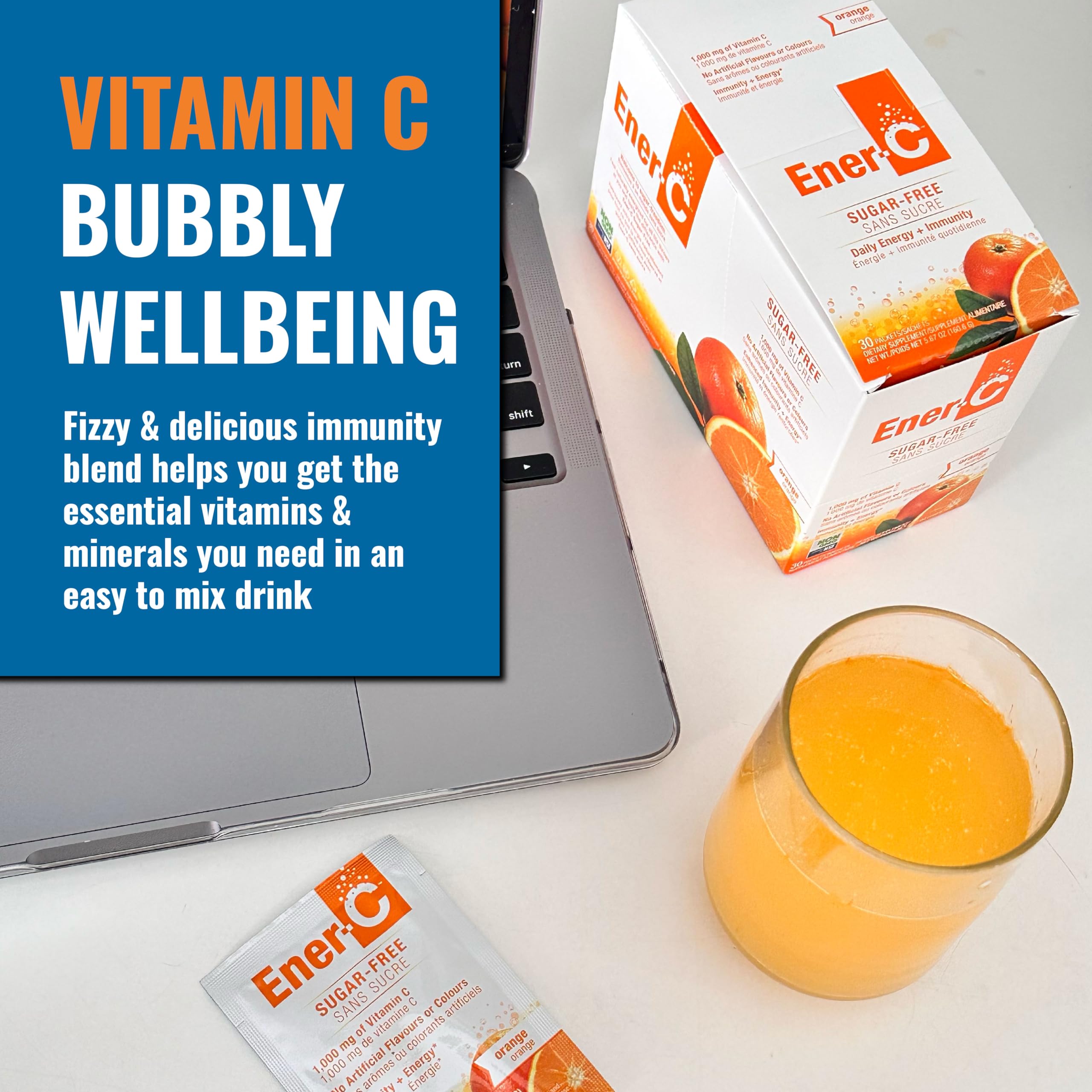 Close-up of Vitamin C 1000mg label