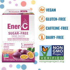 Ener-C Sugar Free Energy Passion Fruit sachet close-up
