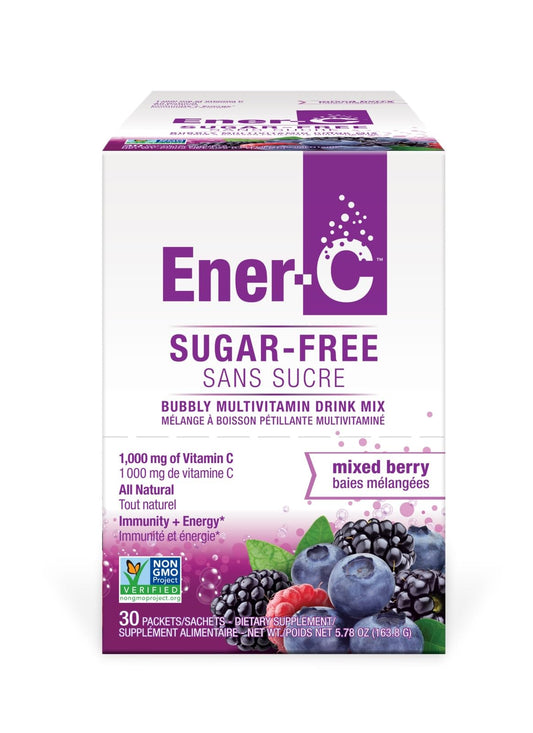 Ener-C Sugar Free Mixed Berry Drink Mix front view