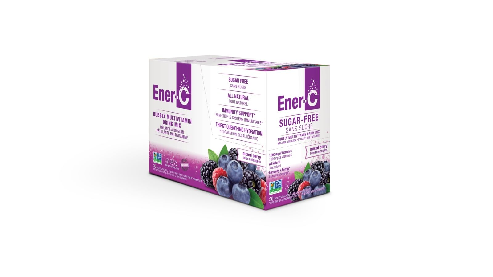 Ener-C Sugar Free Mixed Berry product label