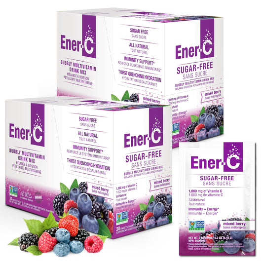 Ener-C Sugar Free Multivitamin Drink Mix 60-count carton front