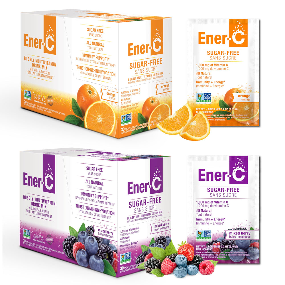 Ener-C Sugar Free Multivitamin Drink Mix Orange & Berry single-serving packet