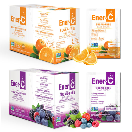 Ener-C Sugar Free Multivitamin Drink Mix Orange & Berry single-serving packet
