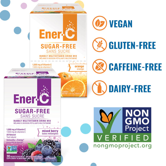 Hydration packets with Vitamin C and electrolytes, no sugar