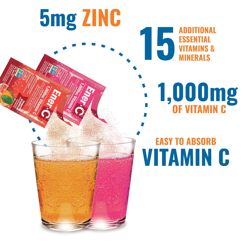 Real fruit juice powders used in Ener-C flavor blends
