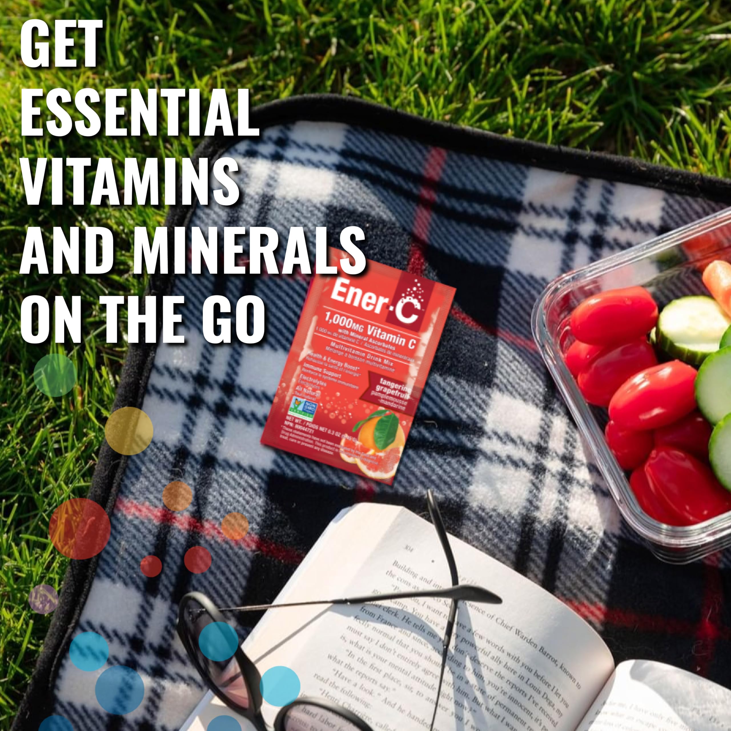 Electrolytes highlighted on Ener-C powder box