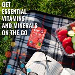 Electrolytes highlighted on Ener-C powder box