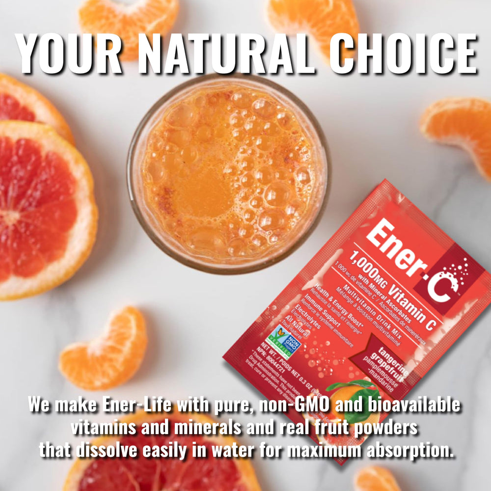 Real fruit juice powders used in Ener-C drink mix