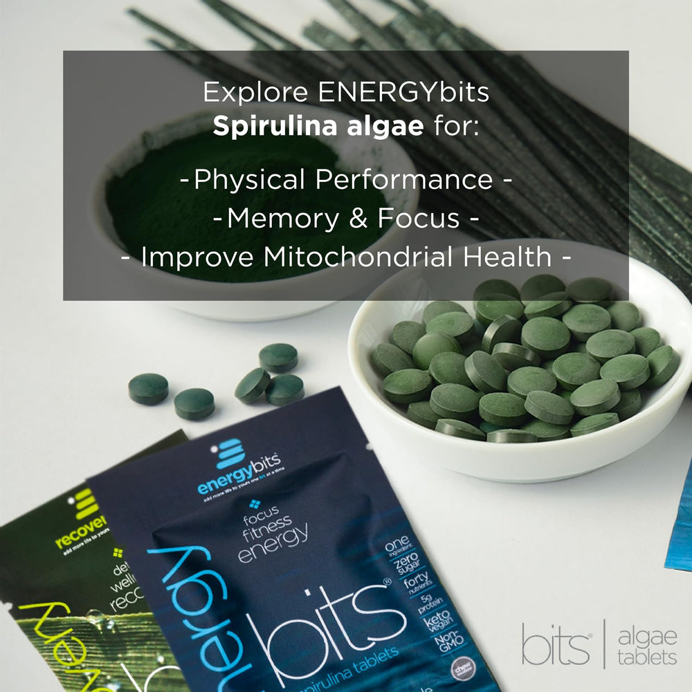 ENERGYBITS on gym bag for midday focus and endurance.