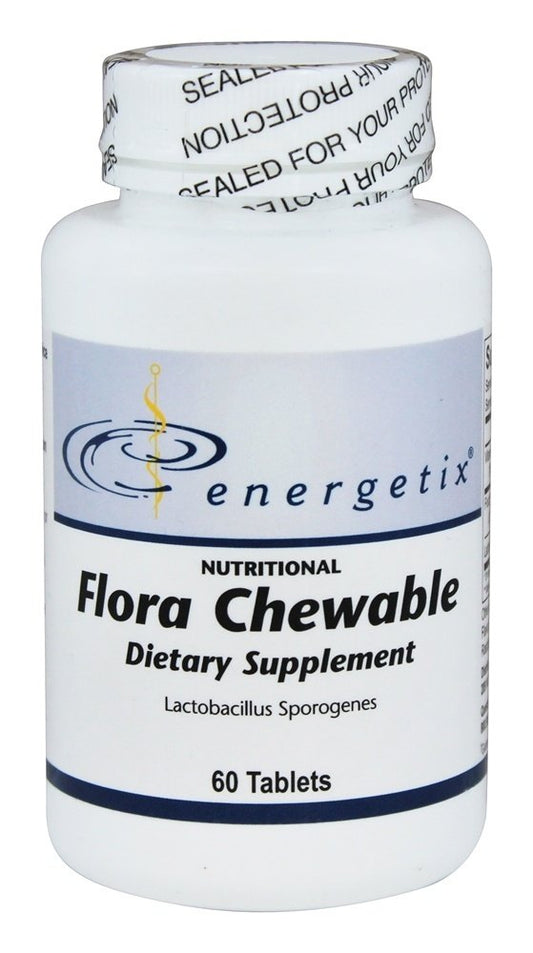 Close-up of Energetix Flora Chewable tablet