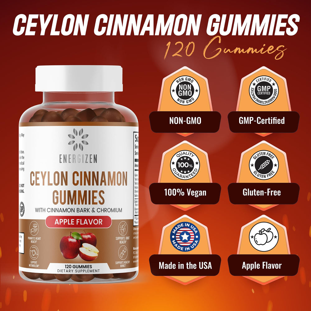 Antioxidant power image for Energizen Cinnamon + Chromium Gummies