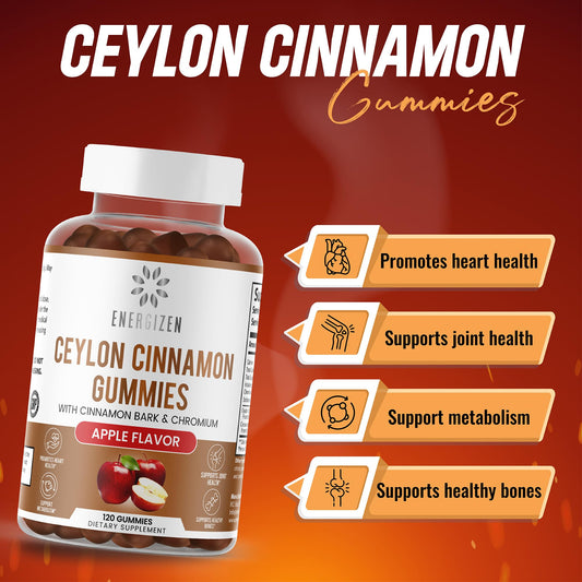 Brain health graphic for Energizen Cinnamon + Chromium Gummies
