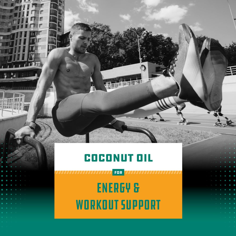 Energetic workout with MCT oil capsules
