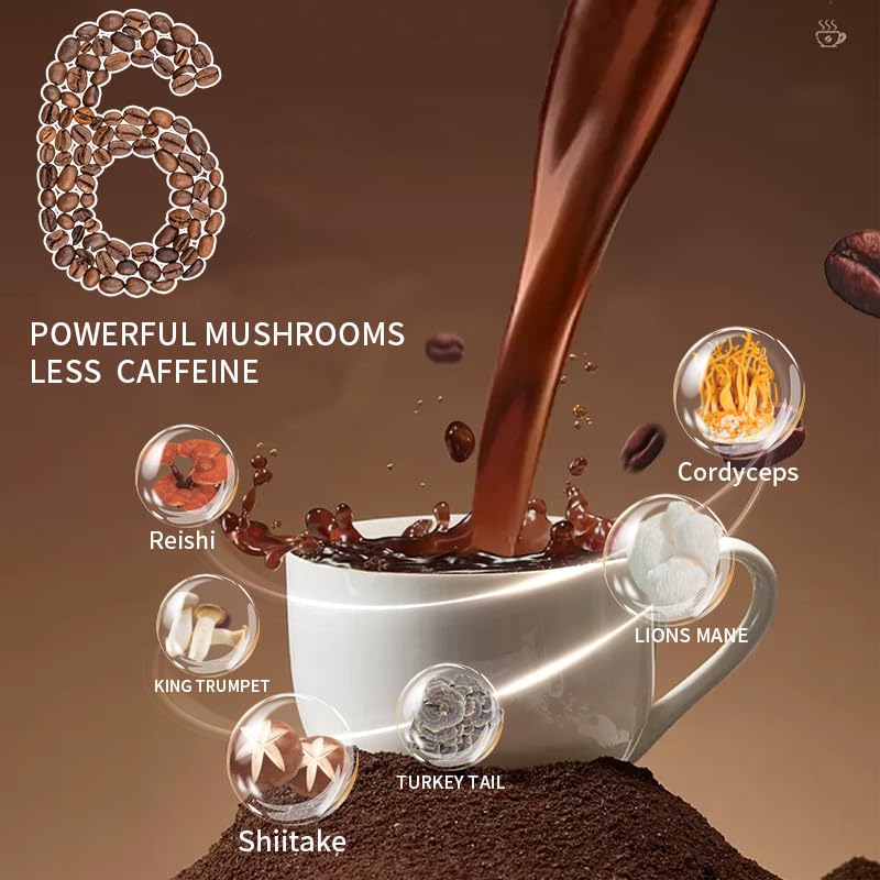 Boost energy, focus, and immunity with premium mushroom coffee blend.