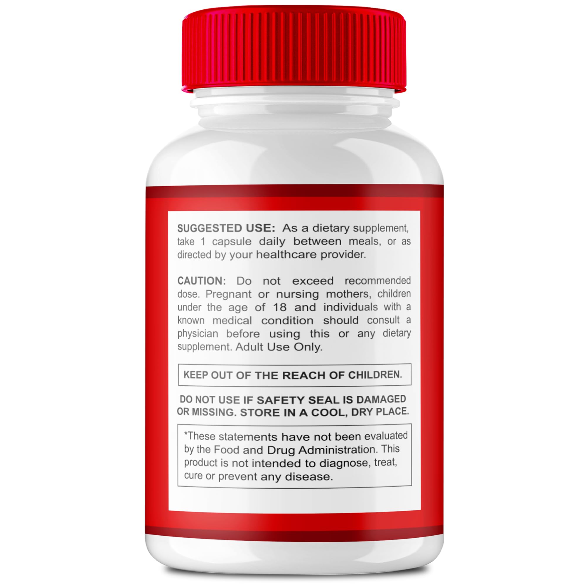 Heart Freedom Capsules close up of Energy and Health Maximum Strength label