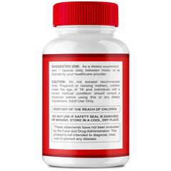 Heart Freedom Capsules close up of Energy and Health Maximum Strength label