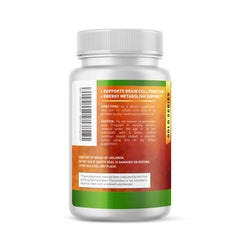 Graphic showing energy metabolism and nervous system support with Vitamin B12