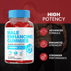 Gummies promoting energy and stamina for men