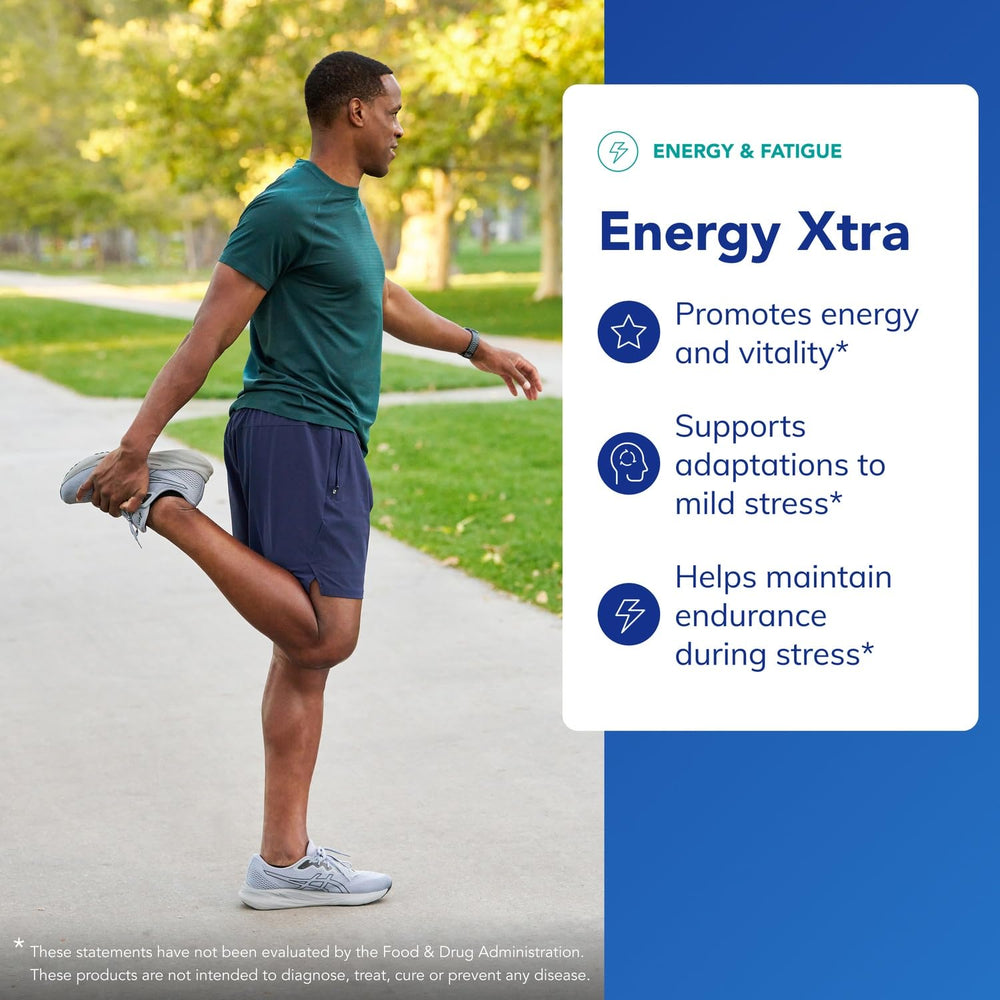Energy Xtra capsules arranged for photography