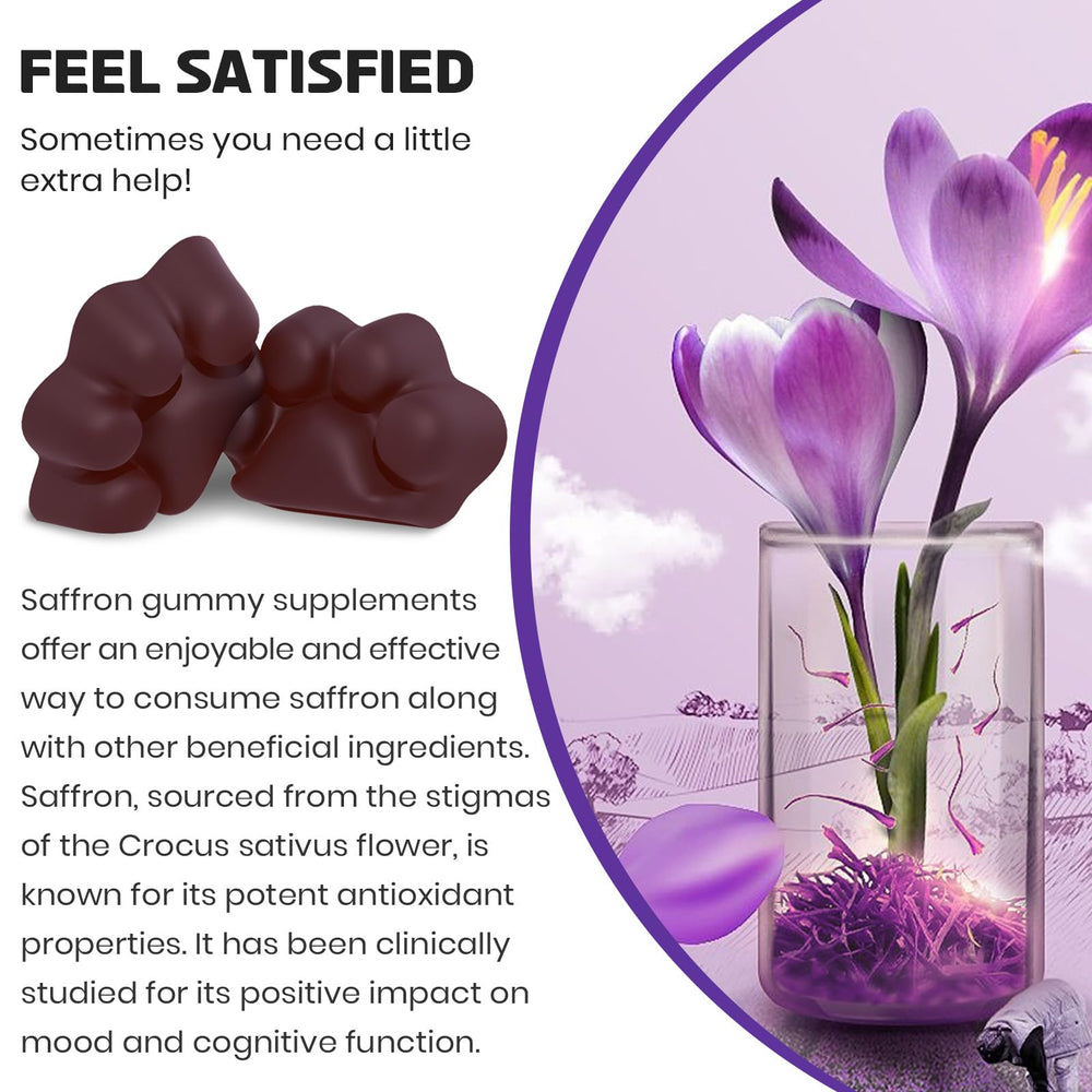 Graphic illustrating high-absorption saffron extract 10:1 concentration