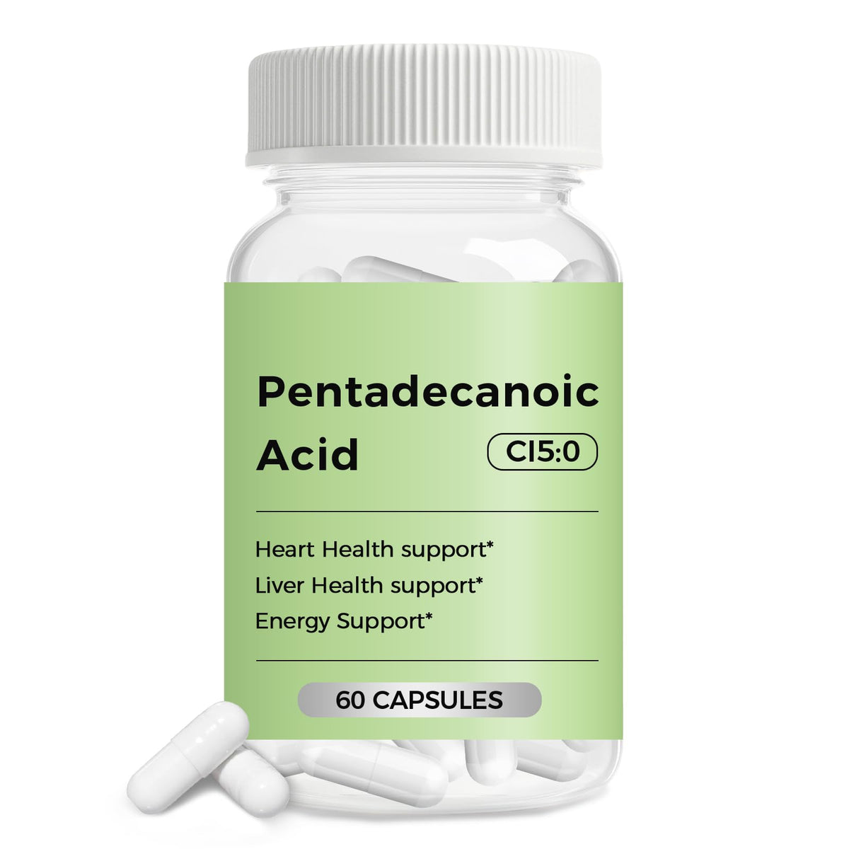 Engtozl Pentadecanoic Acid supplement bottle front