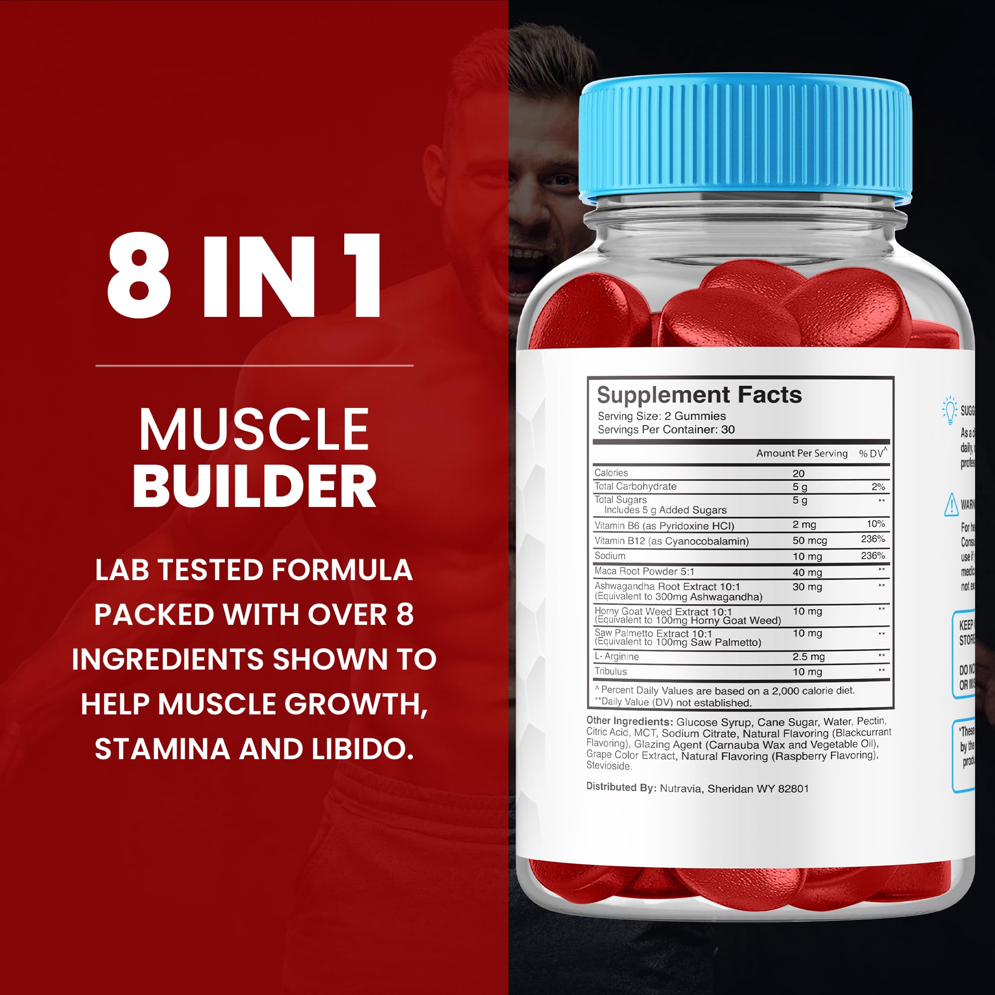 Gummies supporting enhanced drive mood and confidence