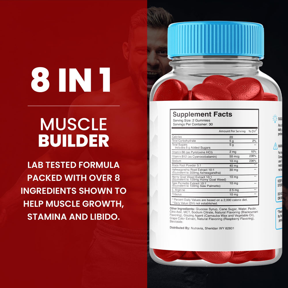 Gummies supporting enhanced drive mood and confidence