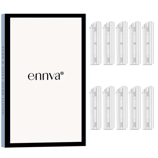 ENNVA metal razor blades pack 10 close-up for precise shaving.