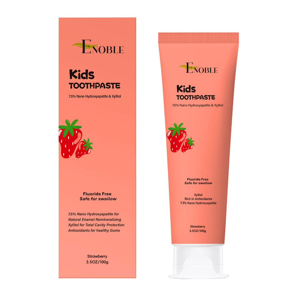 Enoble Kids Toothpaste fluoride-free strawberry 3.5 oz tube