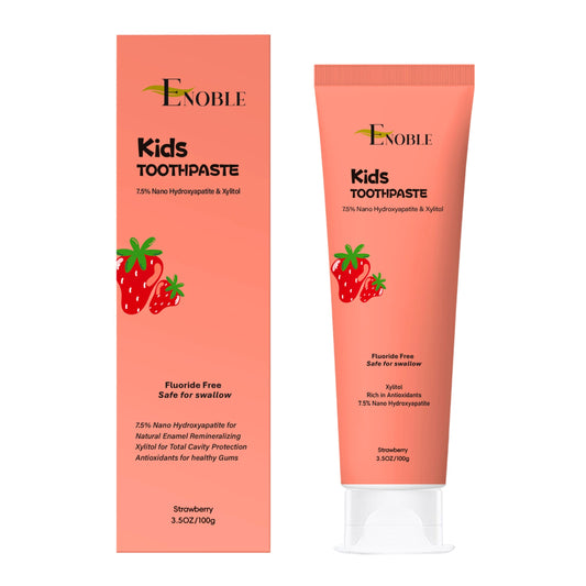 Enoble Kids Toothpaste fluoride-free strawberry 3.5 oz tube
