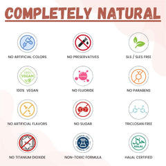 Strawberry flavor graphic for Enoble Kids Toothpaste