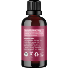 Clary sage essential oil bottle for Entice blend