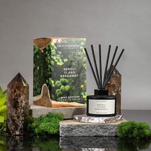 Environment CN5 reed diffuser in a stylish living room for upscale ambience.