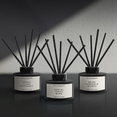 Environment CN5 spa-inspired bathroom scene with diffuser enhancing calm.