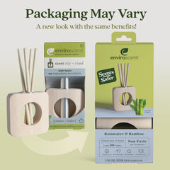 Eco-friendly packaging with mango wood stand and refill