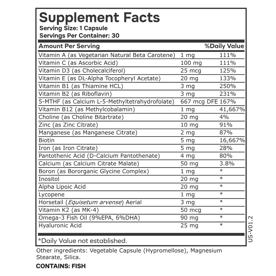 Omega 3 ingredient mention on label