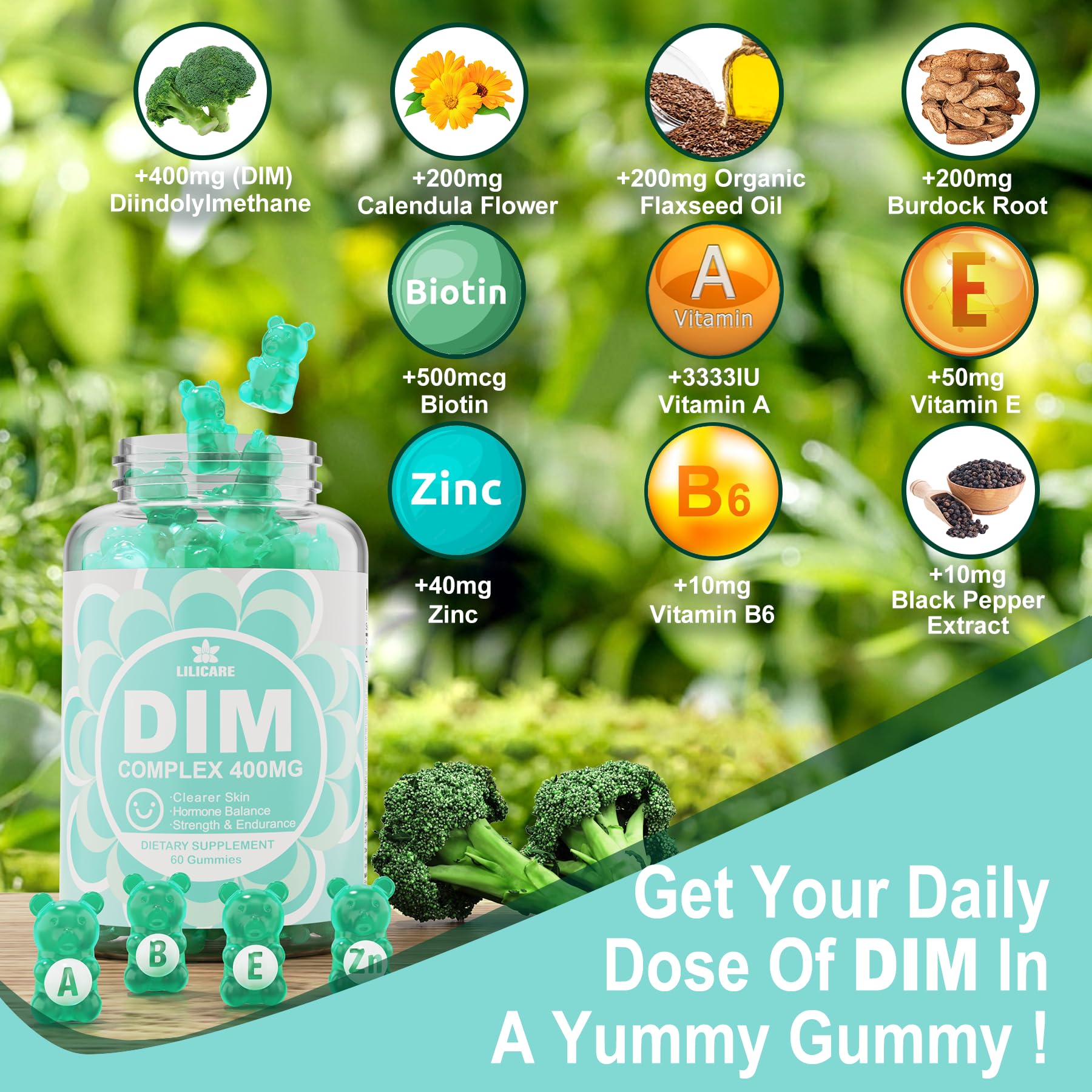 EnvyDeal DIM flaxseed-oil label image highlights omega-3 support