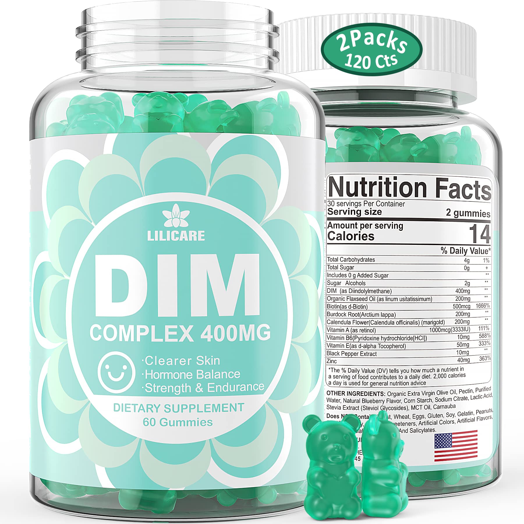 EnvyDeal DIM supplement bottle showing hormone balance support for women