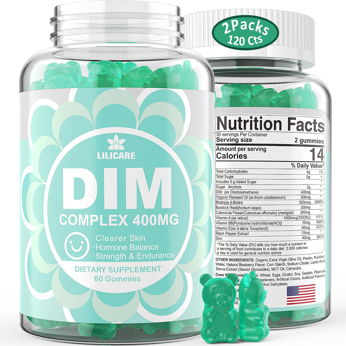 EnvyDeal DIM supplement bottle showing hormone balance support for women