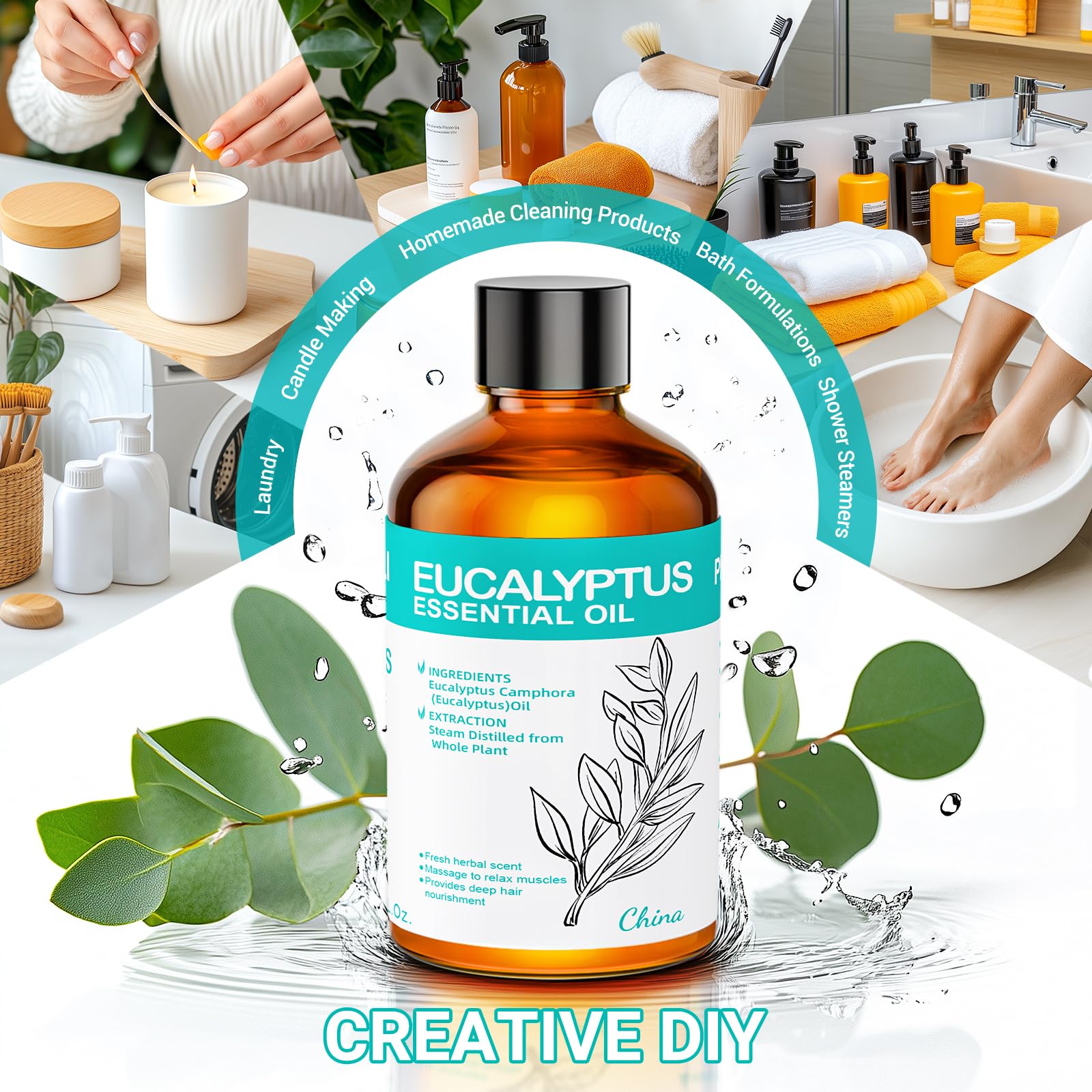 DIY candle making with ENYORLI Eucalyptus Oil